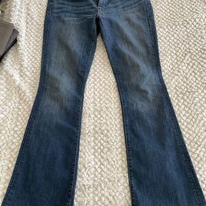 LOFT Women's Dark Blue Bootcut Jeans